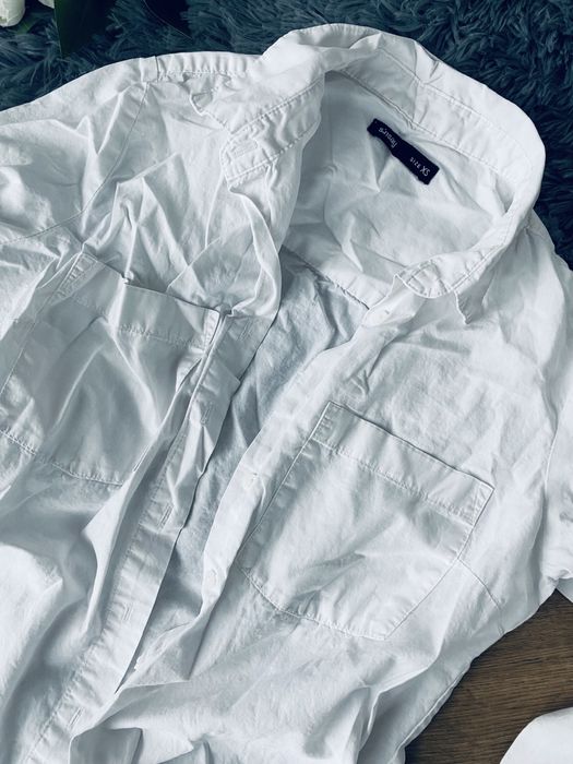 Biała koszula oversize szeroka sinsay xs 34