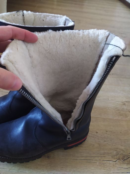 Військові зимові шкіряні чоботи сапоги Ammann Mili-Тary Розмір 44-45