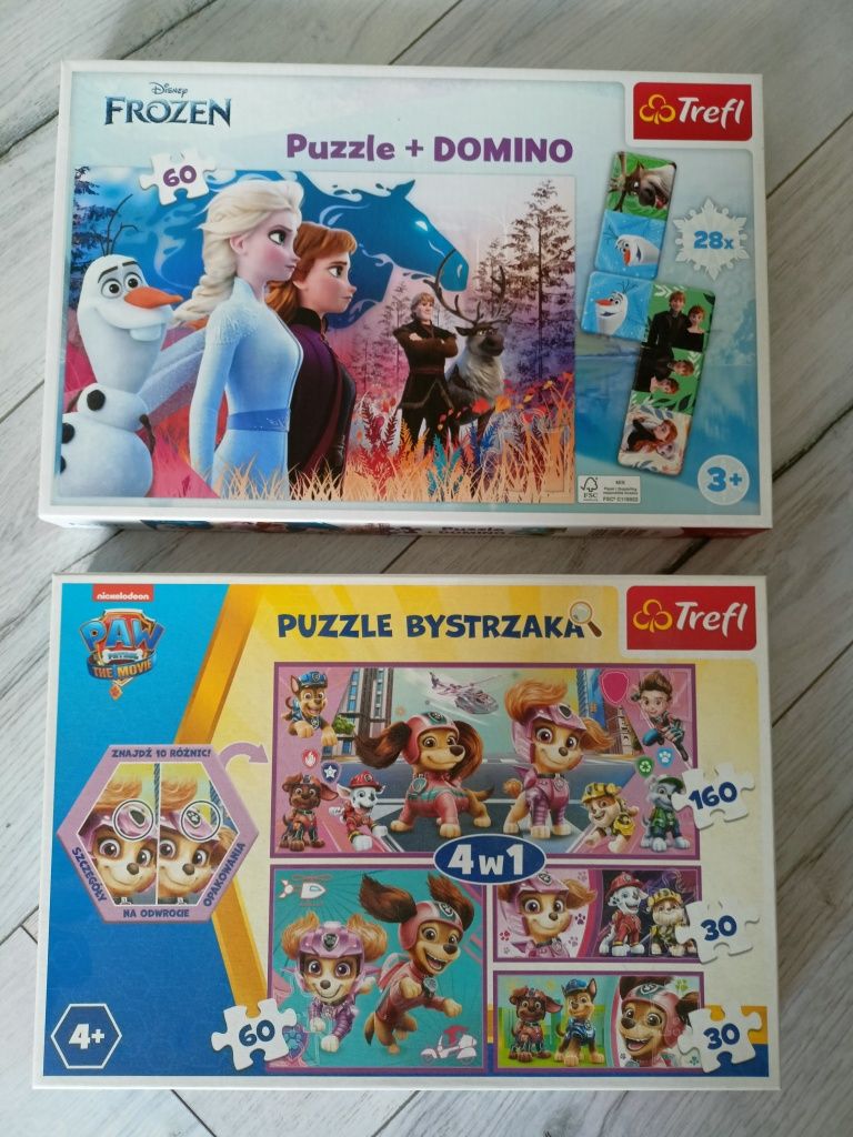 Mega paka Puzzle Trefl mix wzorów