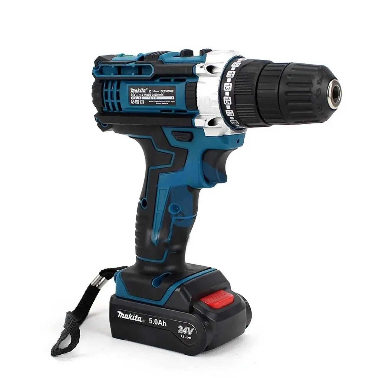 Ударный шуруповерт Makita 24V 5.0AH с набором инструментов