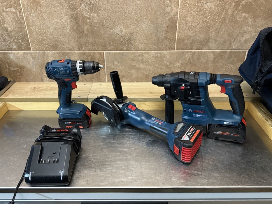 Bosh GBH18v-22 перфератор/Gws18v-10 болгарка