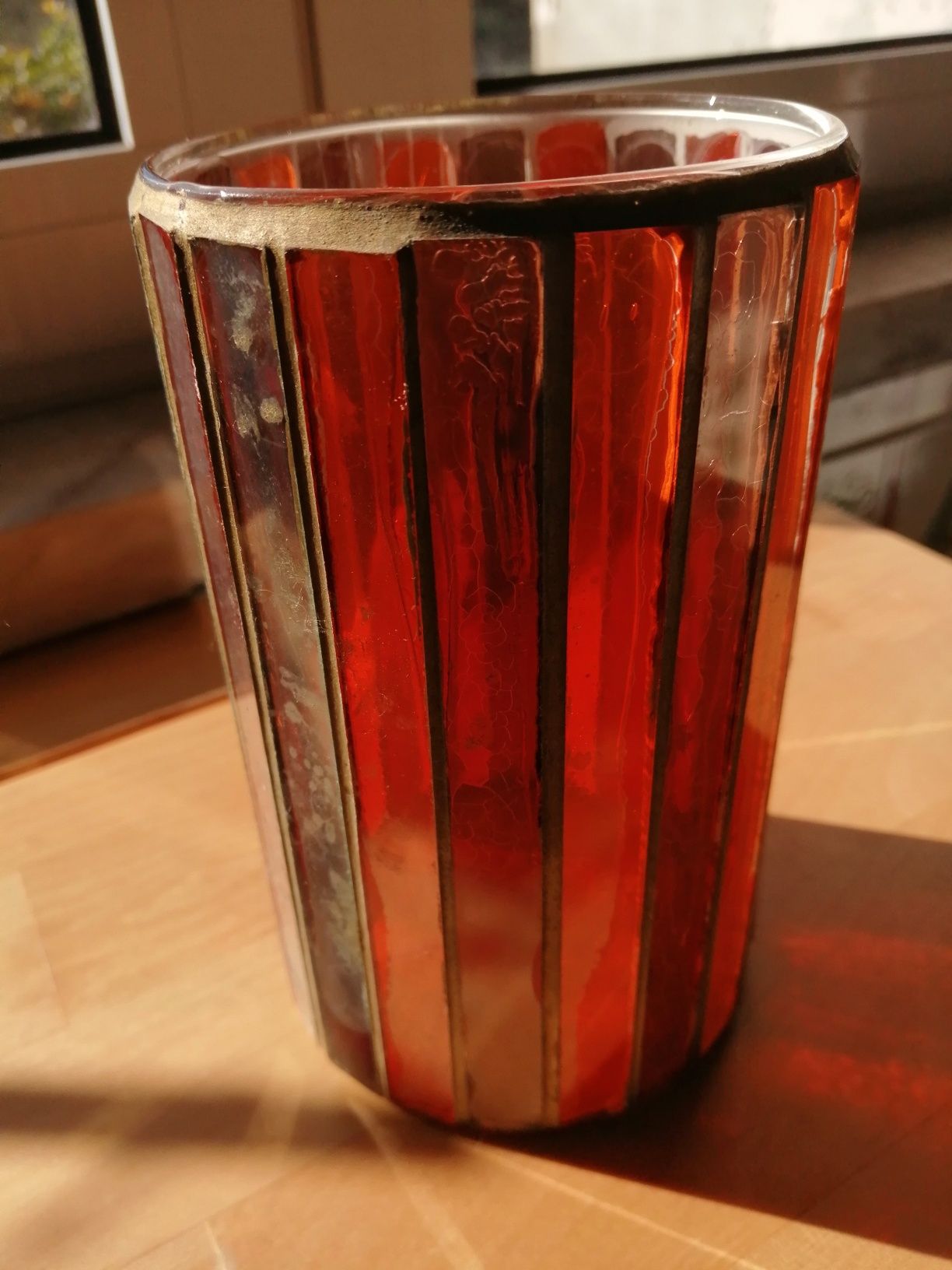 Porta velas em vitral NEGOCIÁVEL