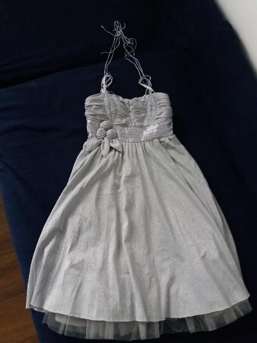 Suknia srebrna na wesele rozmiar S