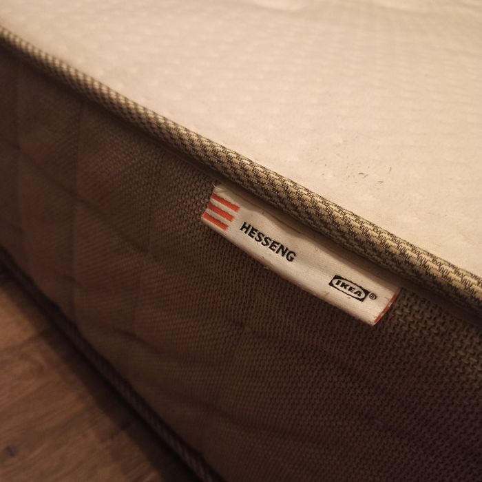 Ikea HESSENG Materac sprężynowy twardy 160x200 +materac IKEA Tromsdale
