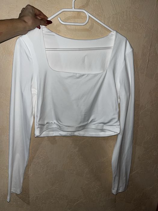 Кроп топ з подвійної тканини