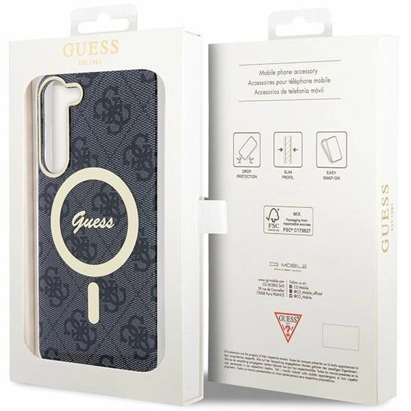 Etui Guess 4G MagSafe do Samsung Galaxy S23 - czarne