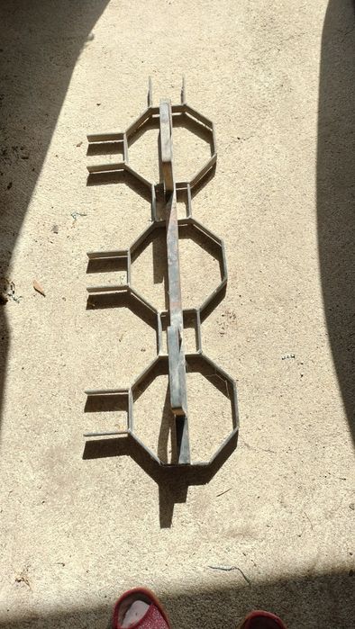 Molde em ferro desenho de chão em  cimento