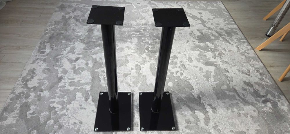 Podstawki 2 szt. pod kolumny 73 cm czarne SUPER STAN