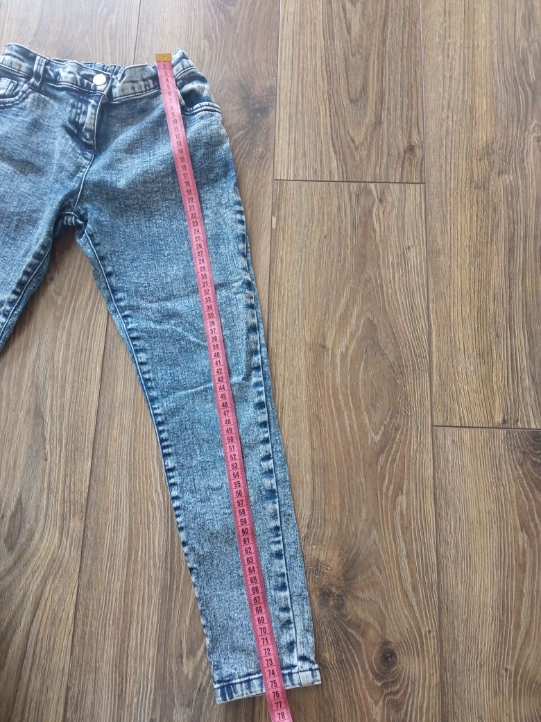 Spodnie jeansy marmurkowe F&F 134