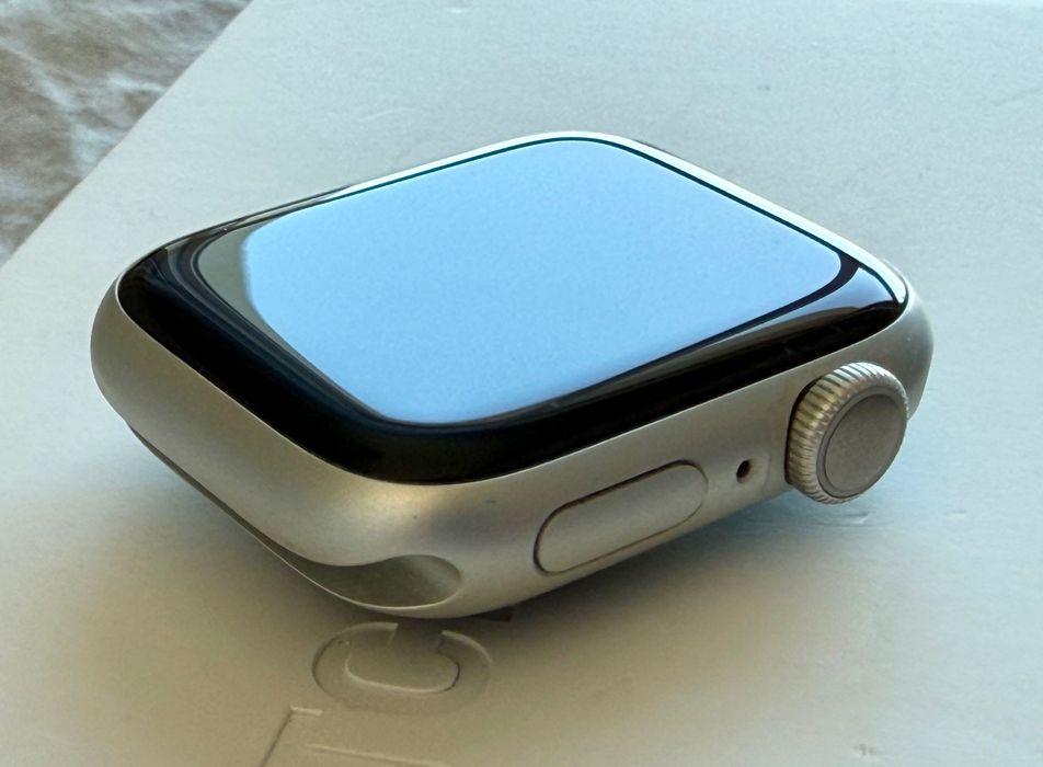 APPLE Watch 9 GPS 41mm aluminium (srebrny) + pasek (sztormowy błękit)