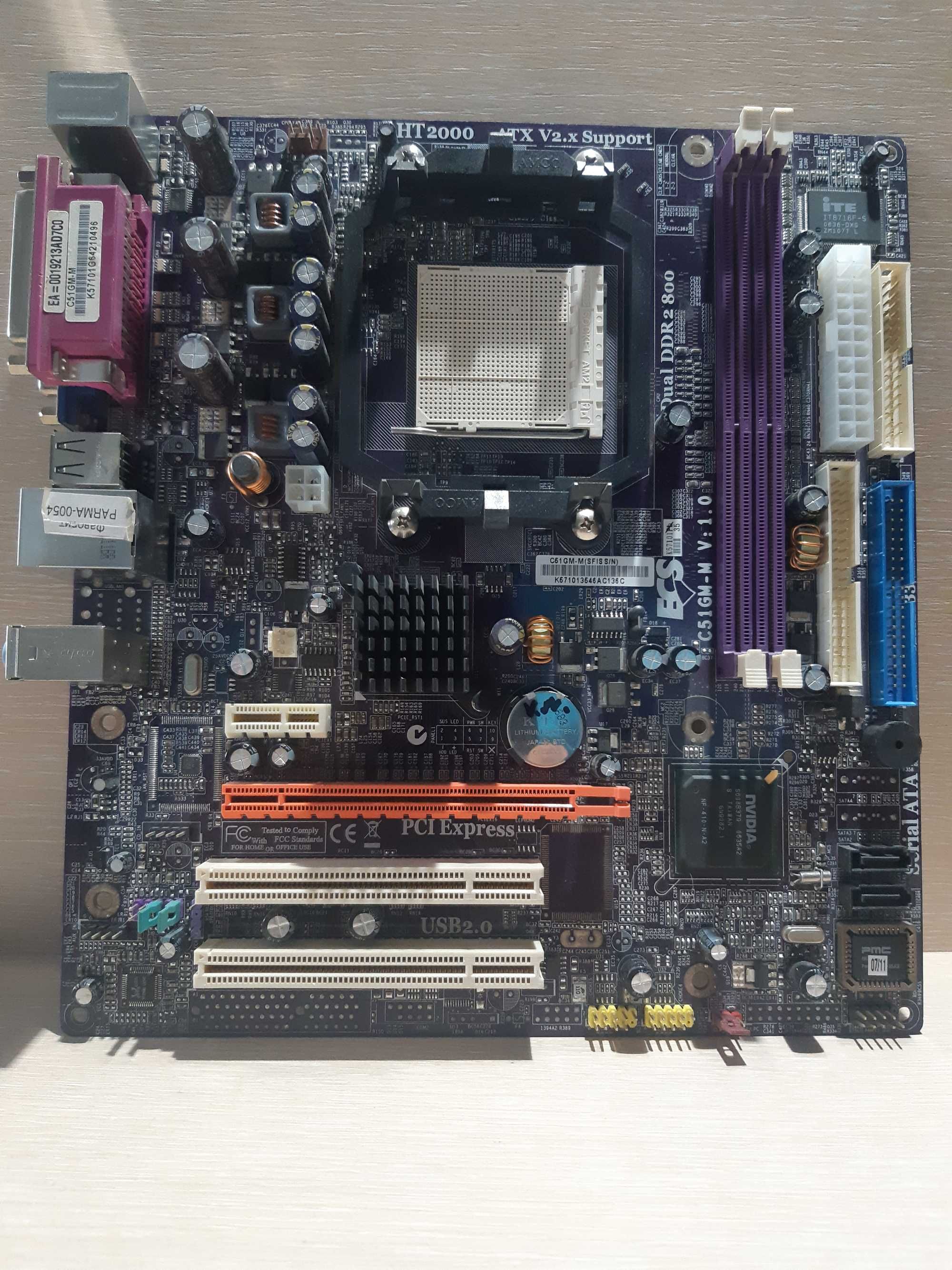 Материнські плати АМ2 АМ2+ АМ3 mATX ATX, Ddr2