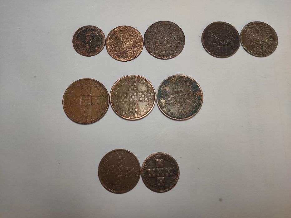 Lote de Moedas antigas Portuguesas e Estrangeiras