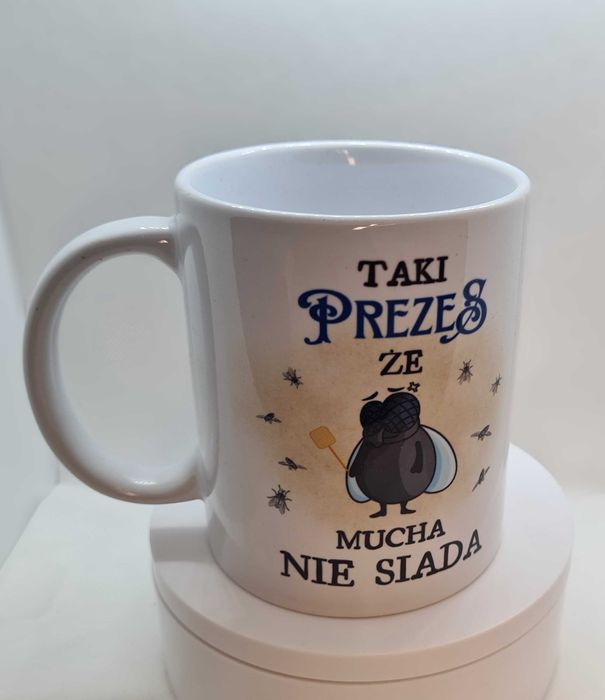 Kubek z oryginalną grafiką do nabycia - na prezent - OKAZJA!