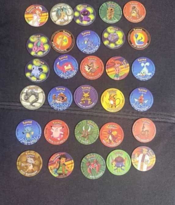 Tazo 30szt tazosy pokemon nowe