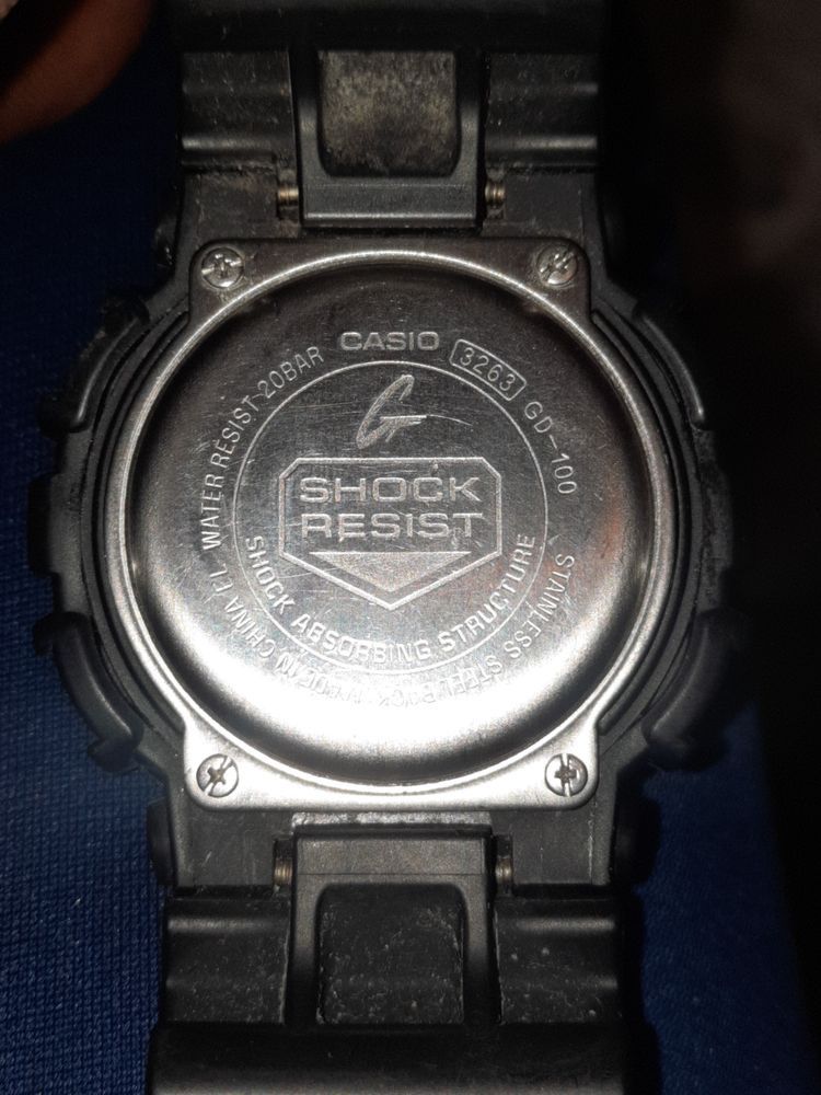 Relógio casio G~Shook preto perfeito a trabalhar normal