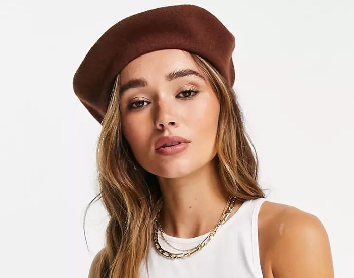 Wełniany beret ASOS DESIGN S/M