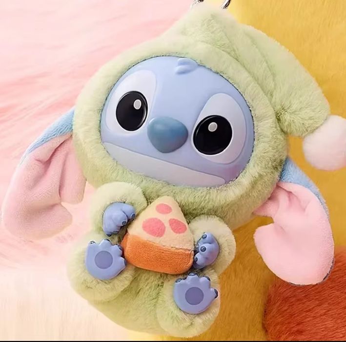 Лабубу іграшка брелок Labubu Стіч 17 см , мʼяка іграшка