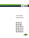 Deutz Fahr M35.80H Instrukcja obsługi kombajn M 35.80 H