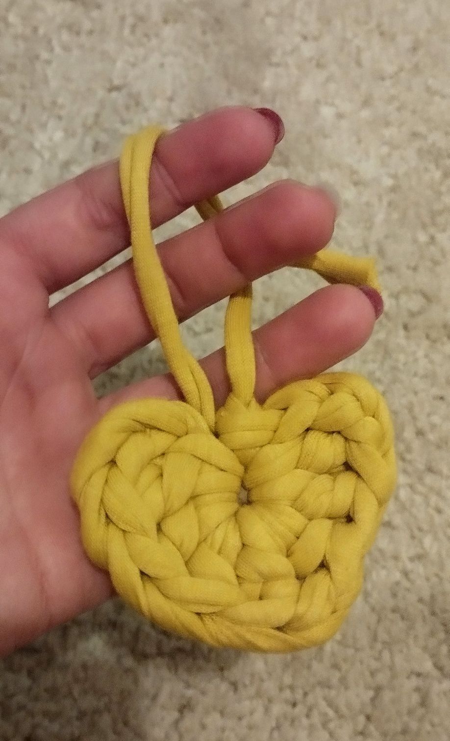 Acessório coração handmade