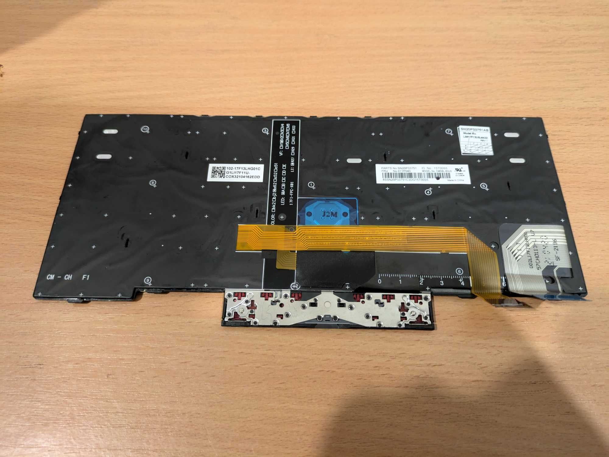 Клавіатура ОРИГІНАЛ Lenovo з підсвіткою для Thinkpad L13 Yoga та інших