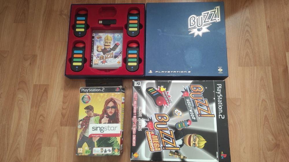 Buzz e singstar PlayStation 2 e 3
