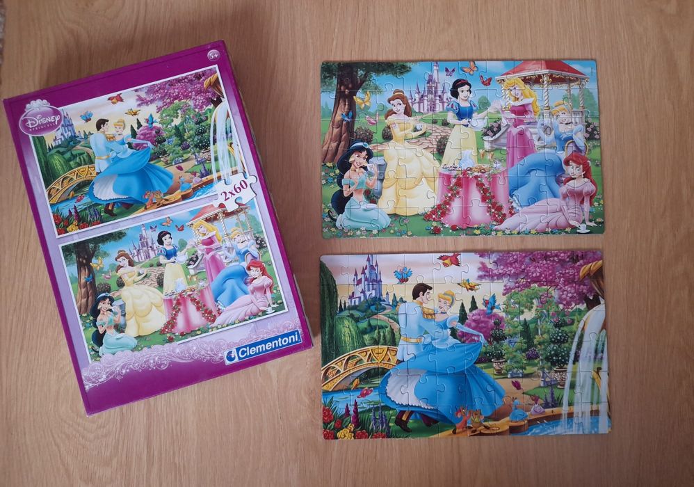 2 puzzles 5+ Princesas em ótimo estado