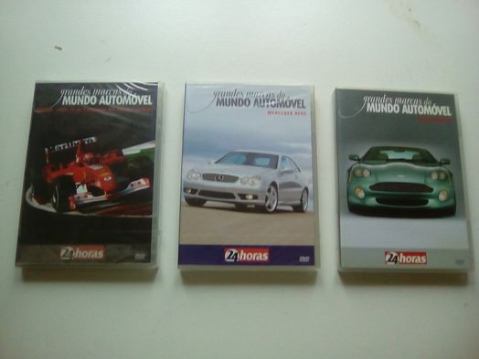 Colecção de dvd's grandes marcas do mundo automóvel.