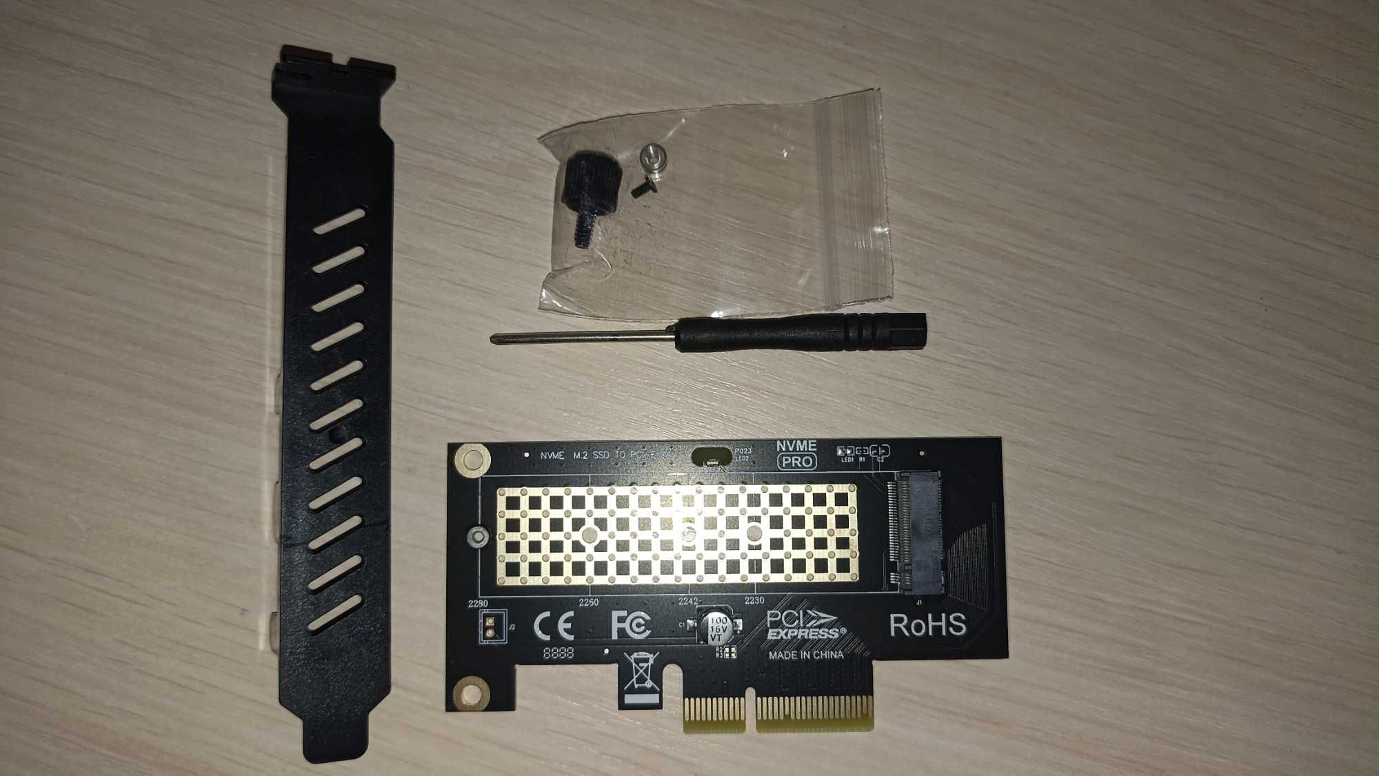 Плата розширення M.2 NVME на PCI-E x4 (2280/60/42/30 NVMe)