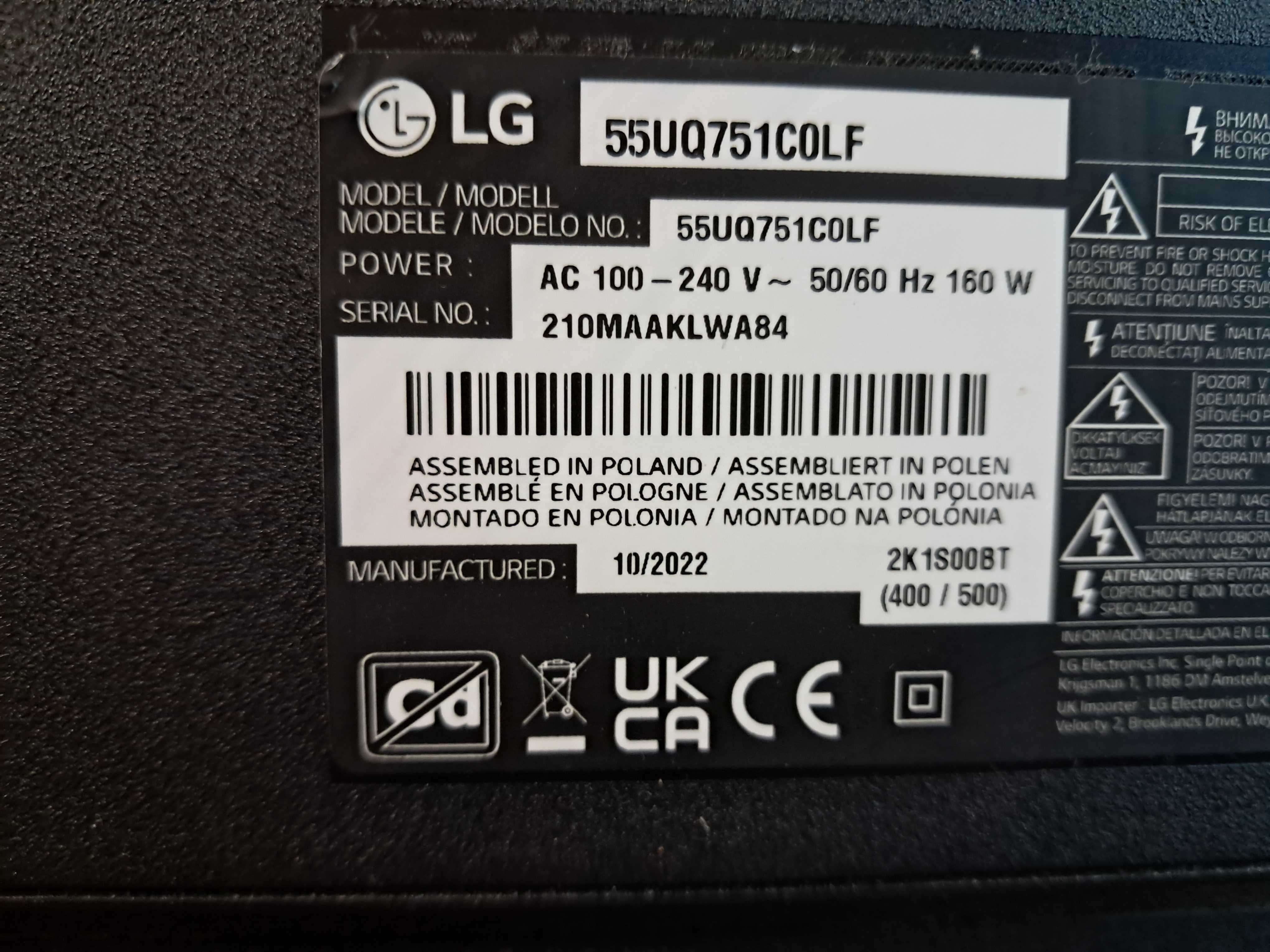 Telewizor LG 55UQ751COLF