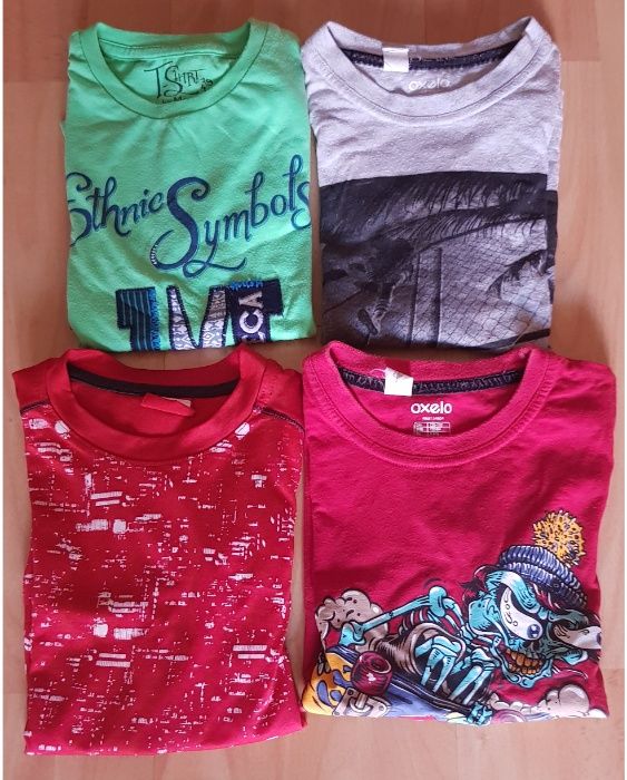 6 T-shirts menino 7/8 anos