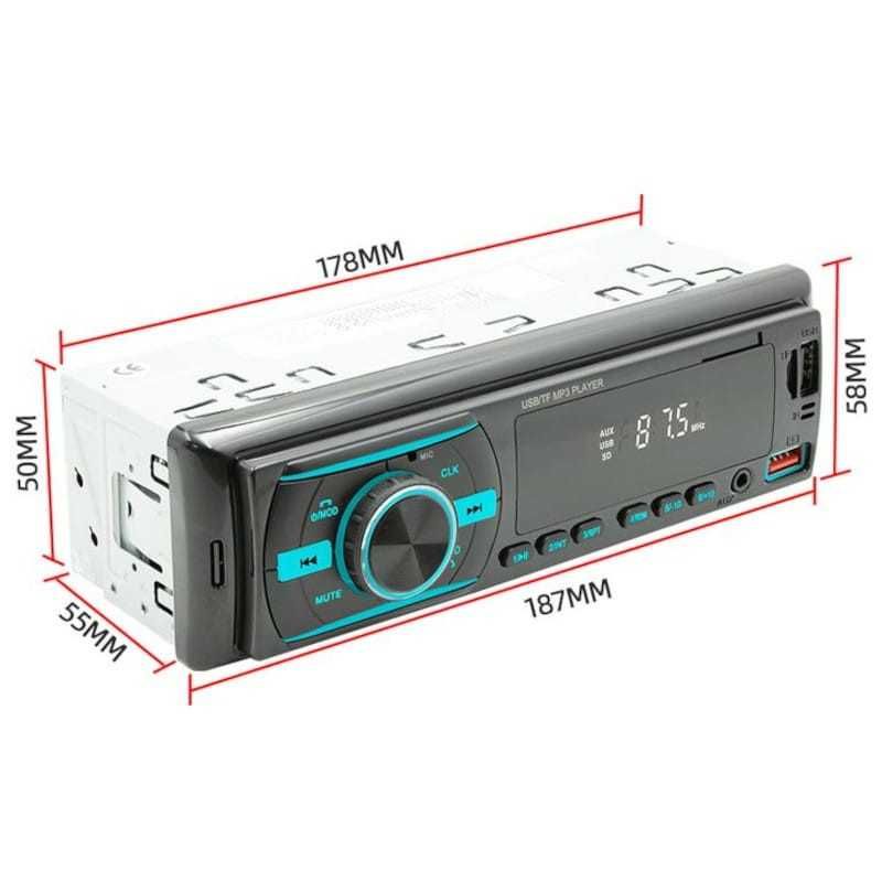 Auto-rádio 1DIN SWM D3106 Bluetooth Preto