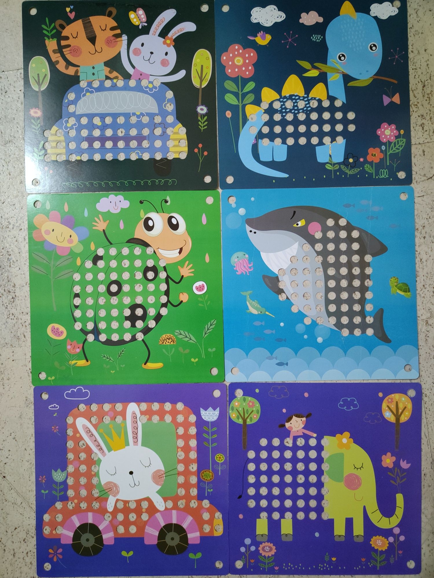 деревянная мозаика шестерёнки карточки творчество для малышей
