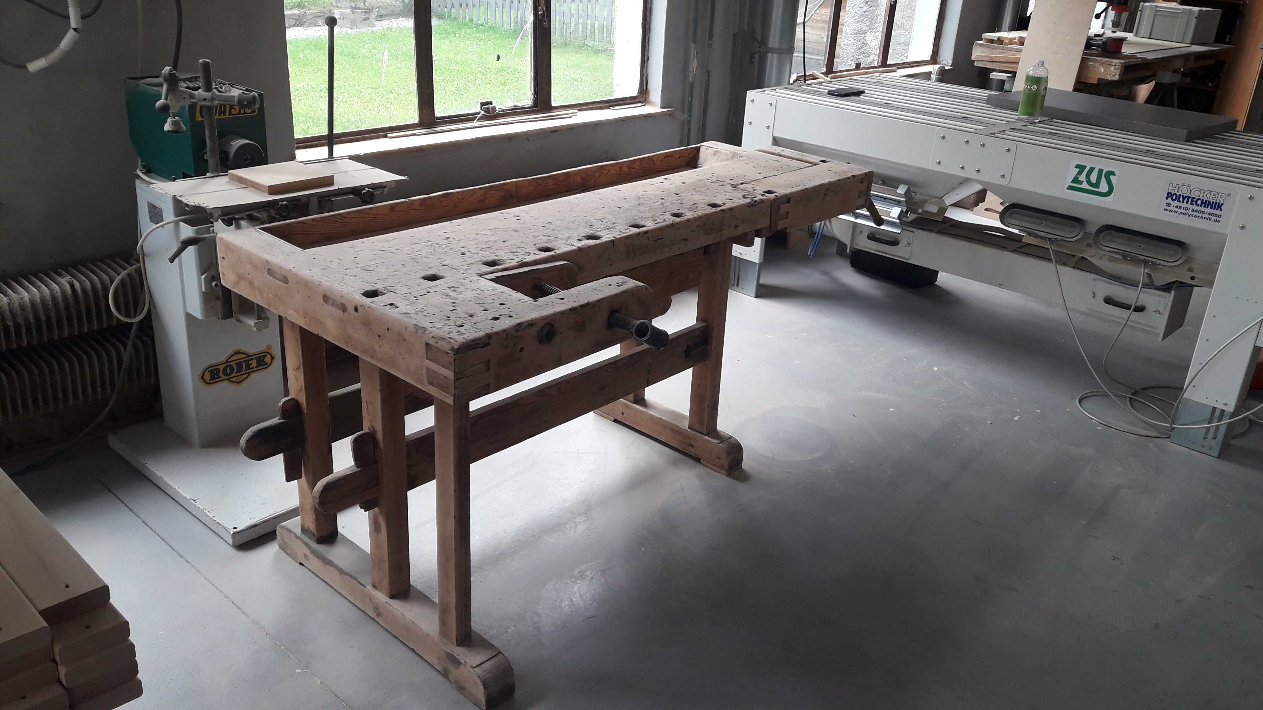 stół stolarski , strugnica, mebel loft