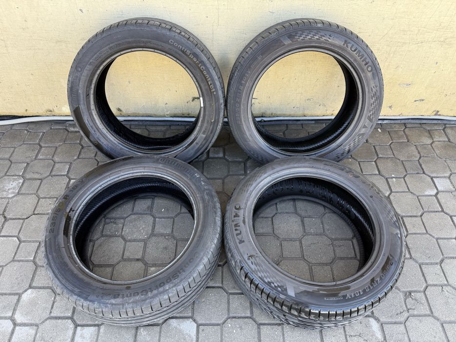 Opony Letnie 235/50R18 2xKumho 2xContinental