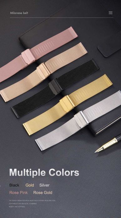 Ремешки ремешок миланская петля 22мм для Samsung/Xiaomi PACE/Stratos