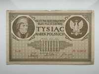 Banknot Polska - 1000 marek z 1919 r. -MAJOWE-