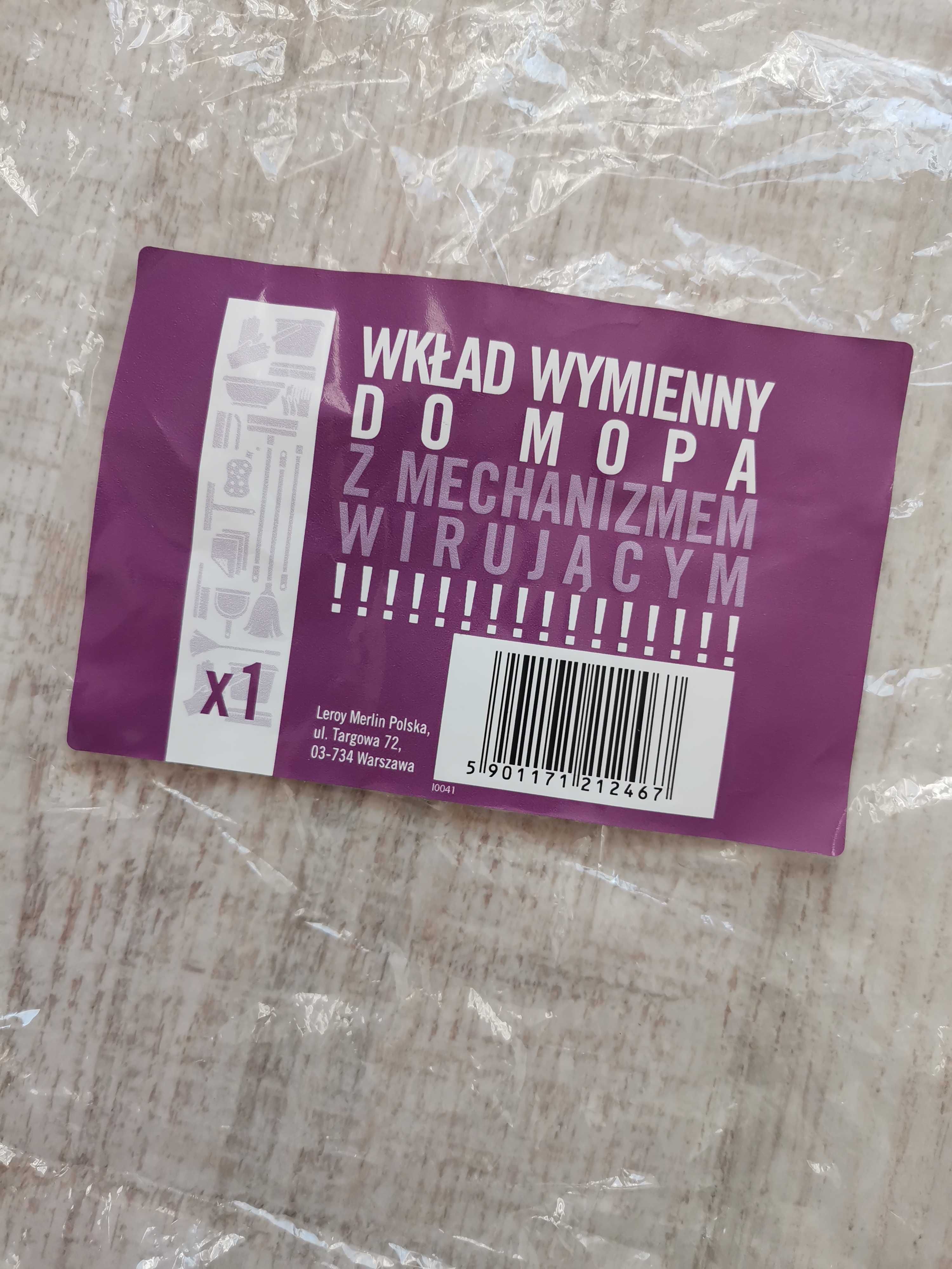 Wkład wymienny do mopa z mechanizmem wirującym