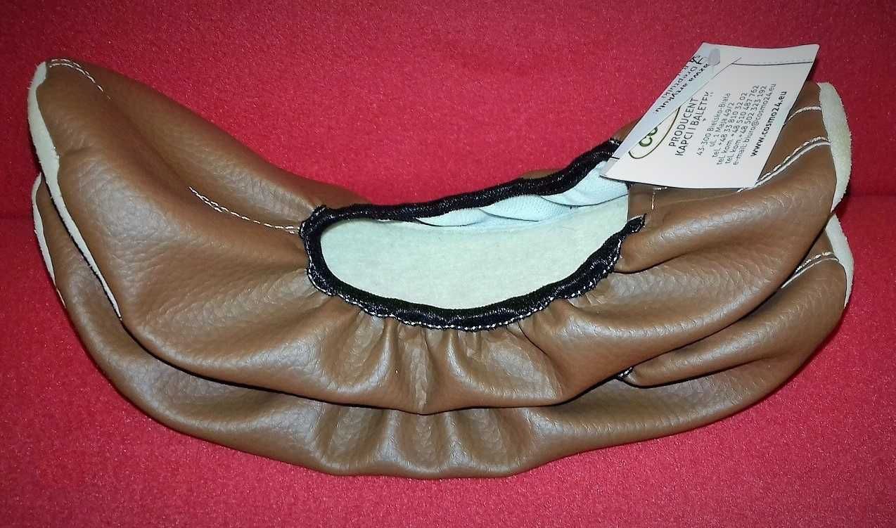Kapcie 41 baletki, joga skóra, eleganckie, nowe pantofle,papucie,ciapy