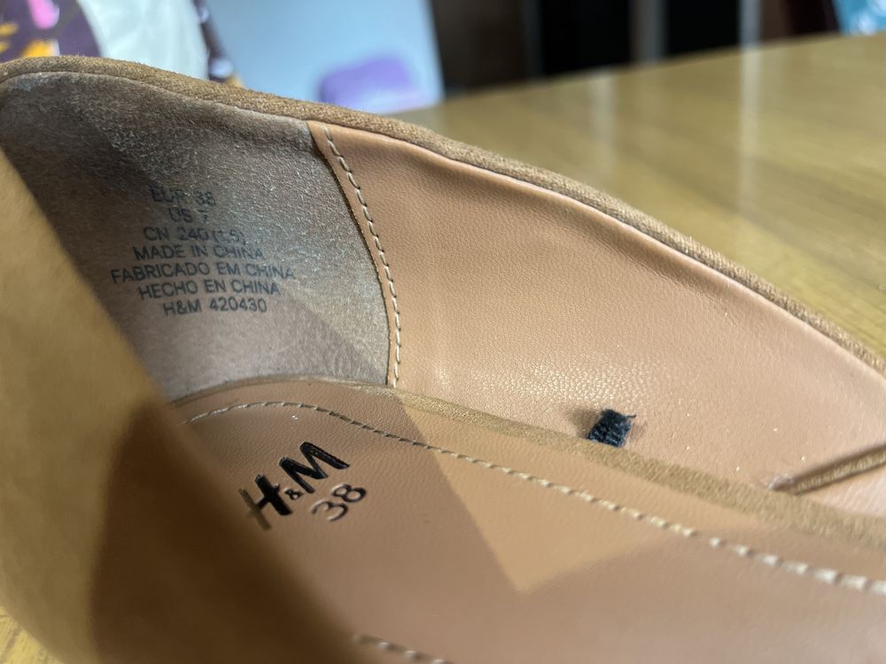 Baleriny H&M Jasno brązowe