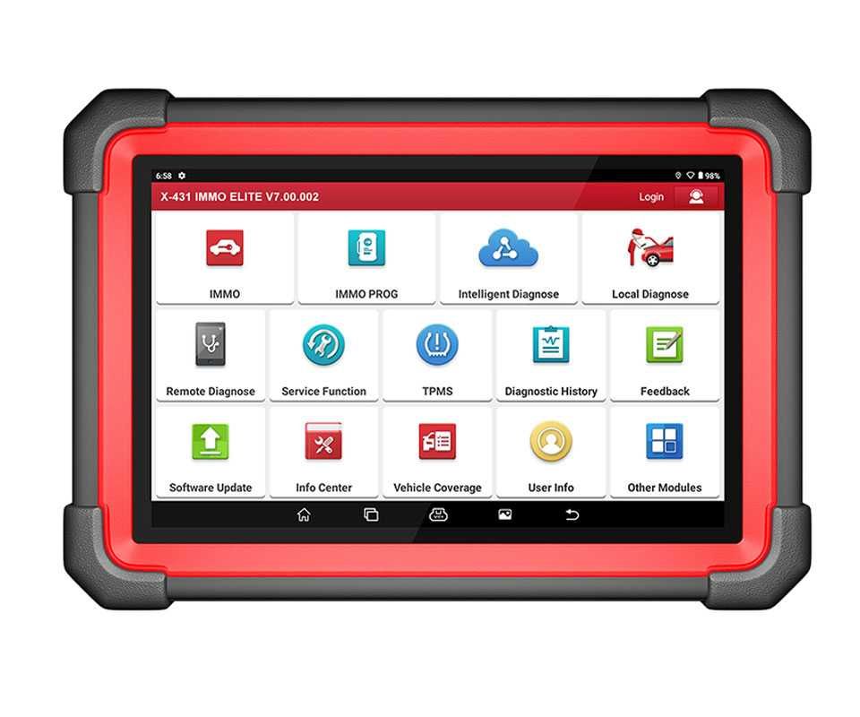 Launch X431 IMMO ELITE Máq Programação Chaves + Diagnóstico OBD (NOVO)