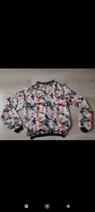 Pull&bear bluzka damska 36 S na zamek w kwiaty mgiełka koszula damska