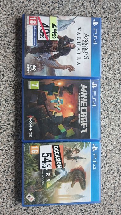 Minecraft/Assassins creed valhalla/Ark Playstation 4