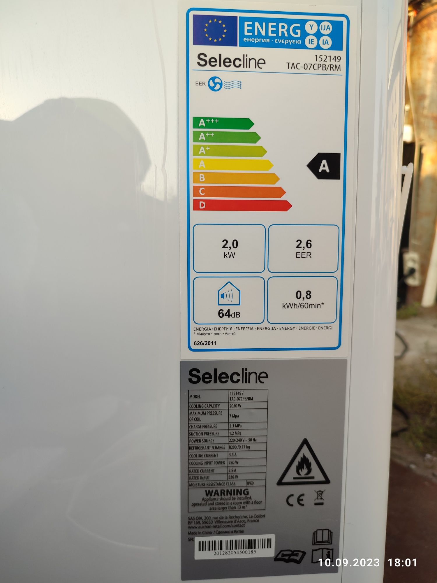 Klimatyzator przenośny selecline