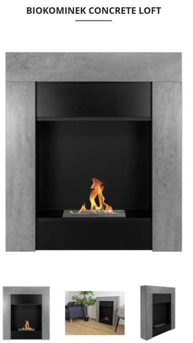 Biokominek Kominek Concrete Loft NOWY Bio kominek