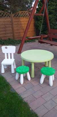 Okazja mebelki dla dzieci stoliczek i 3 krzesełka