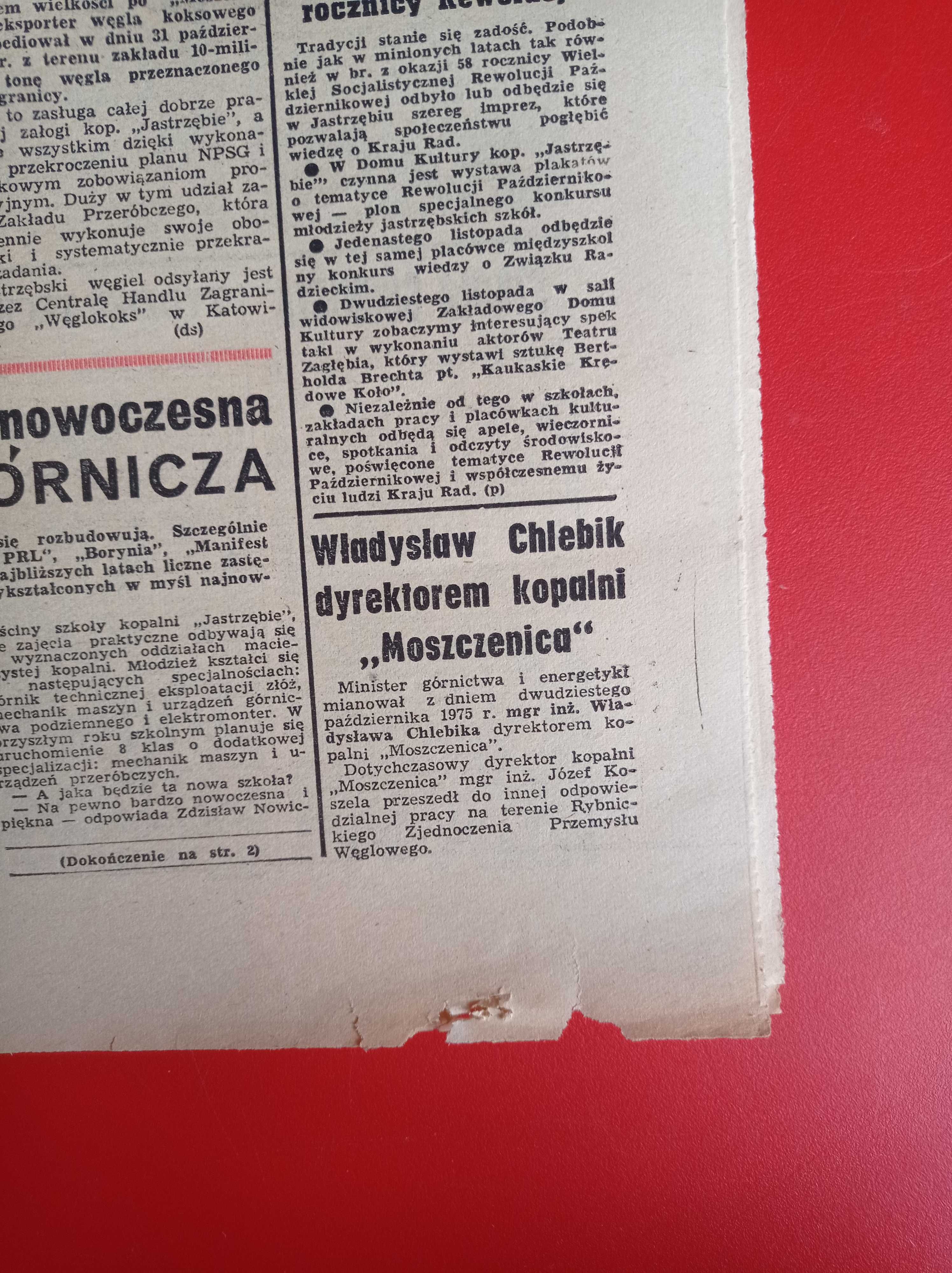 Nasze problemy, Jastrzębie, nr 19, 7 listopada 1975