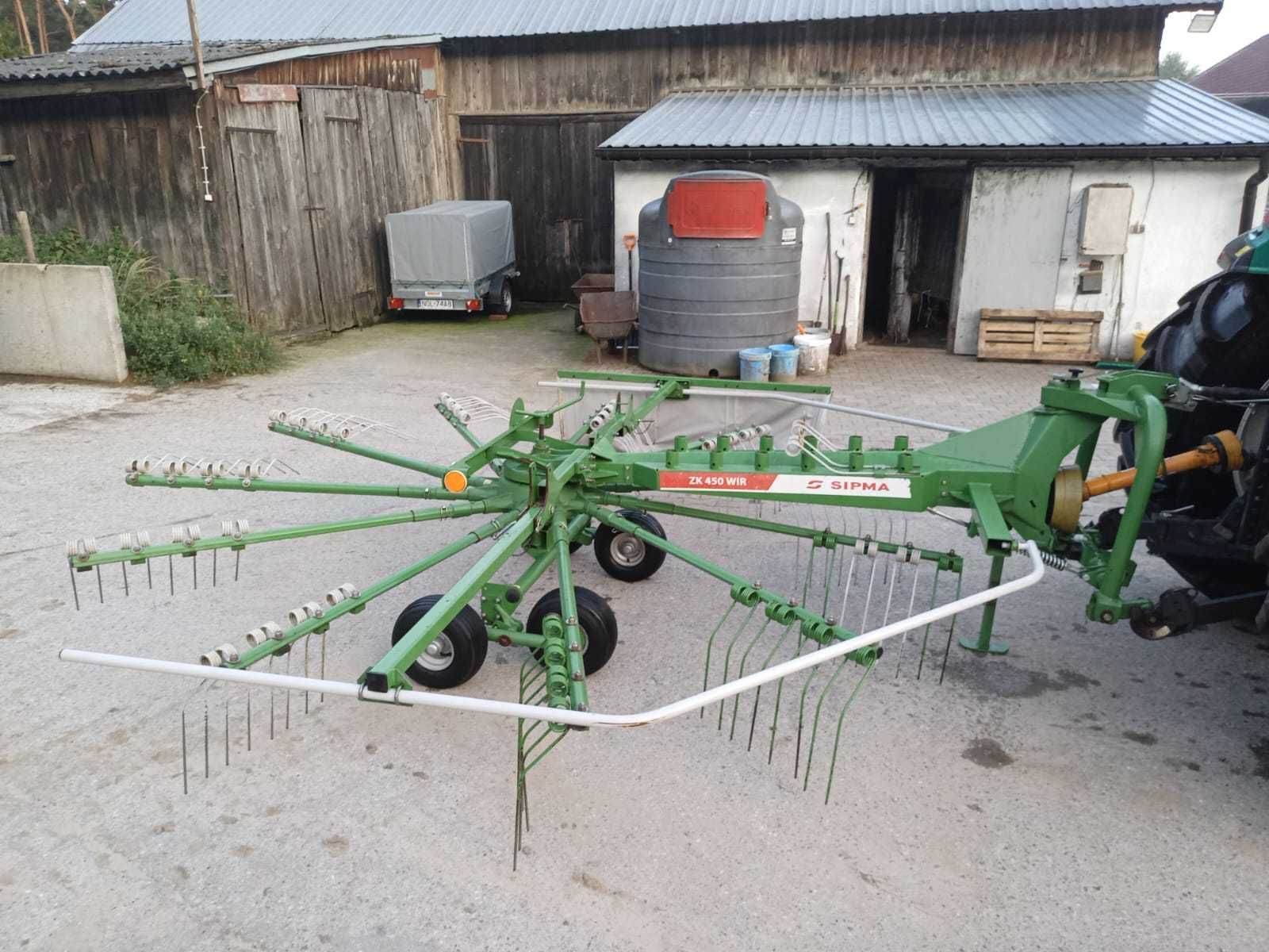 Zgrabiarka Sipma karuzelowa ZK 450 WR z 2015 roku