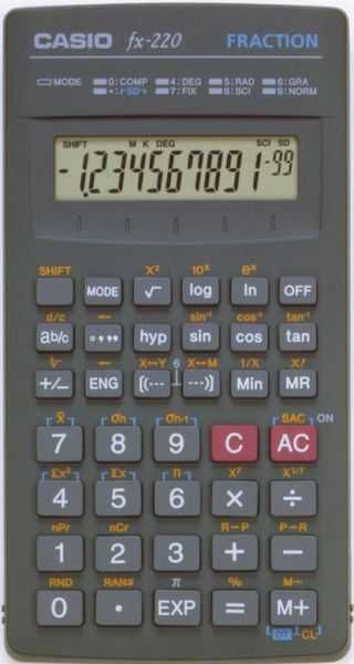 Kalkulator naukowy Casio FX 220 fraction