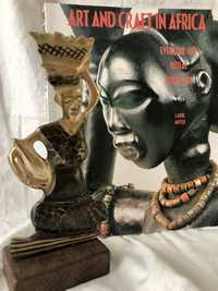 Figurka z mosiądzu, Afrykanka, handmade, vintage