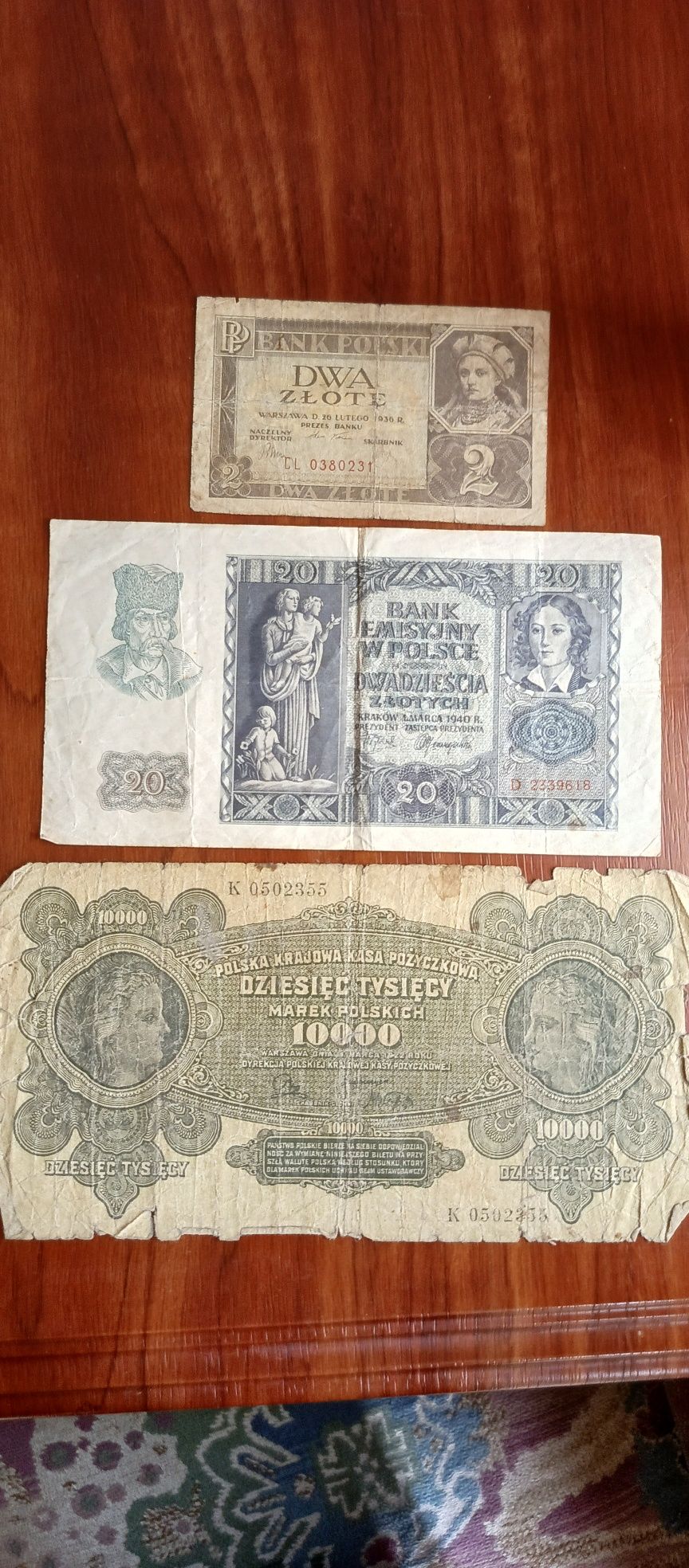 Stare Polskie banknoty